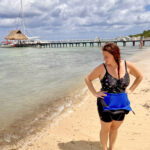 Paradise Beach Clubs in Cozumel Mexico with the Caribbean Ocean